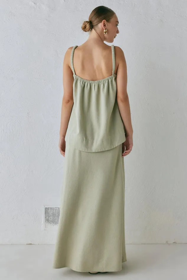 VRG GRL Sleeveless Etta Top Sage 8211 Women VRG GRL Sleeveless Etta Top Sage 8211 Women