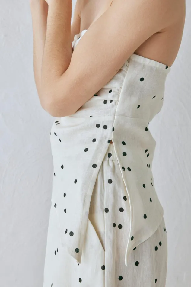 VRG GRL Sleeveless Sunrays Linen Top Dot 8211 Women VRG GRL Sleeveless Sunrays Linen Top Dot 8211 Women