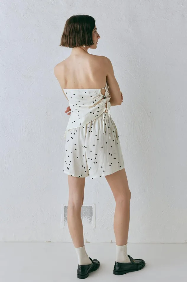 VRG GRL Sleeveless Sunrays Linen Top Dot 8211 Women VRG GRL Sleeveless Sunrays Linen Top Dot 8211 Women