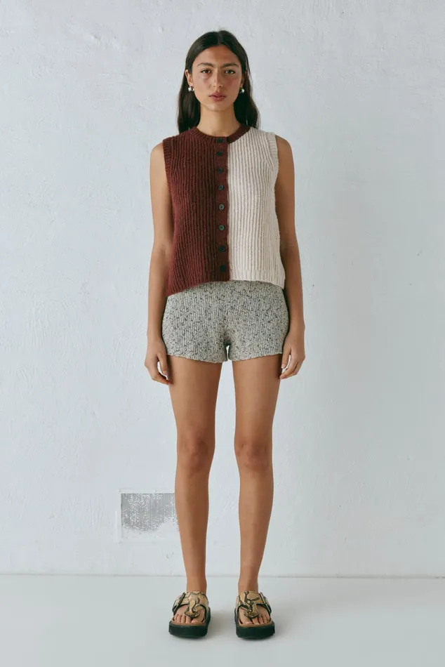 VRG GRL Vests Bridgette Knit Vest Splice 8211 Women VRG GRL Vests Bridgette Knit Vest Splice 8211 Women
