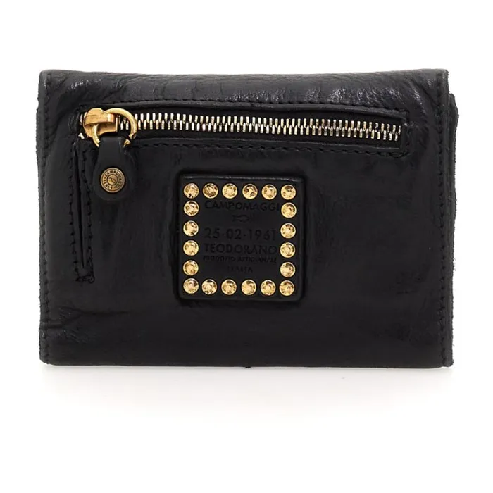 Wallets And Small Leather Accessories Women Campomaggi Kura Black Wallets And Small Leather Accessories Women Campomaggi Kura Black