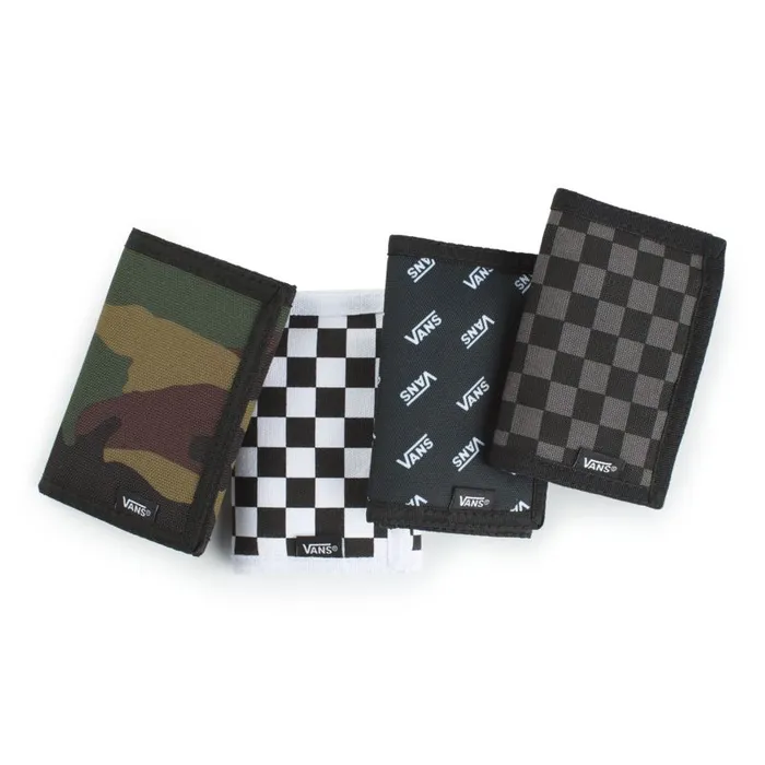 Wallets Men Vans Slipped Wallet Gunmetal Grayblack Wallets Men Vans Slipped Wallet Gunmetal Grayblack