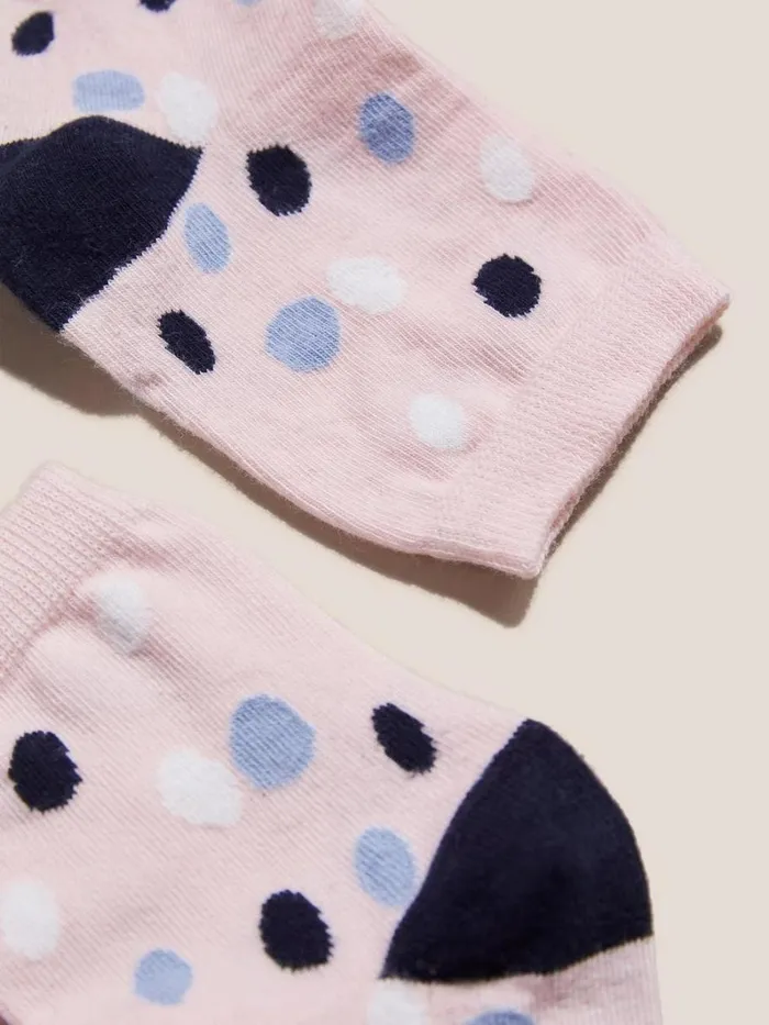 White Stuff ACCESSORIES Spot Socks Pink Multi 8211 Kids