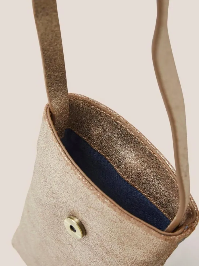 White Stuff BAGS and PURSES Clara Buckle Leather Phone Bag Gold Tone Metallic 8211 Women White Stuff BAGS and PURSES Clara Buckle Leather Phone Bag Gold Tone Metallic 8211 Women
