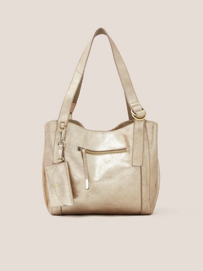 White Stuff BAGS and PURSES Hannah Tote Gold Tone Metallic 8211 Women White Stuff BAGS and PURSES Hannah Tote Gold Tone Metallic 8211 Women
