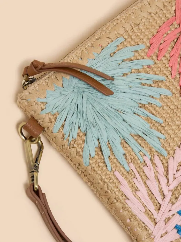 White Stuff BAGS and PURSES Sophie Jute Embroidered Pouch Natural Multi 8211 Women White Stuff BAGS and PURSES Sophie Jute Embroidered Pouch Natural Multi 8211 Women