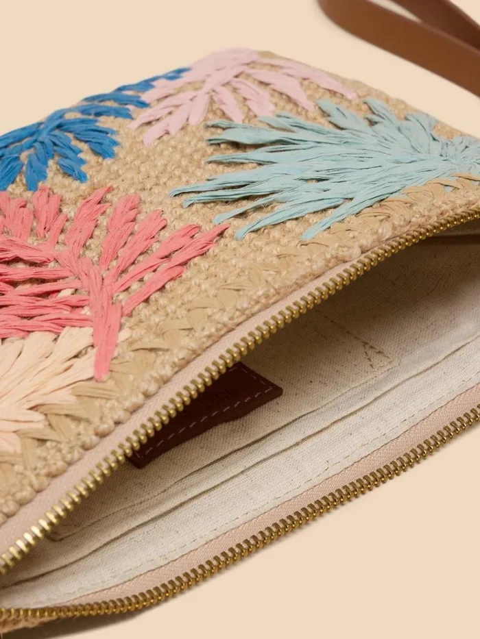 White Stuff BAGS and PURSES Sophie Jute Embroidered Pouch Natural Multi 8211 Women White Stuff BAGS and PURSES Sophie Jute Embroidered Pouch Natural Multi 8211 Women