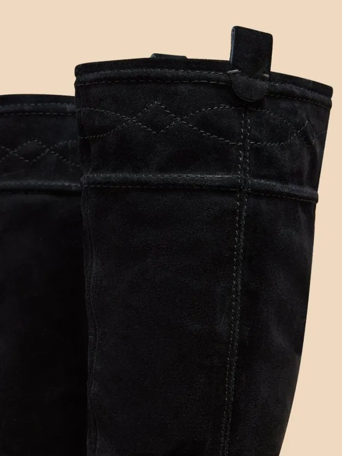 White Stuff BOOTS Connie Suede Pull On Boot Pure Black 8211 Women White Stuff BOOTS Connie Suede Pull On Boot Pure Black 8211 Women