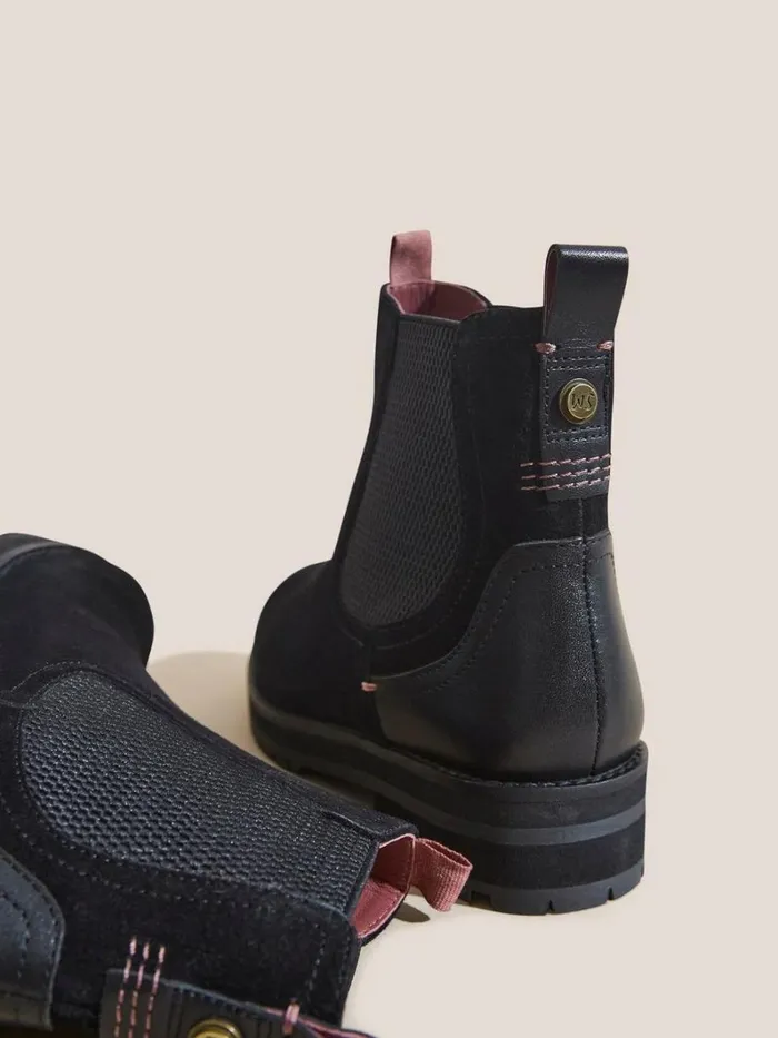 White Stuff BOOTS Esme Chunky Leather Chelsea Boot Pure Black 8211 Women White Stuff BOOTS Esme Chunky Leather Chelsea Boot Pure Black 8211 Women