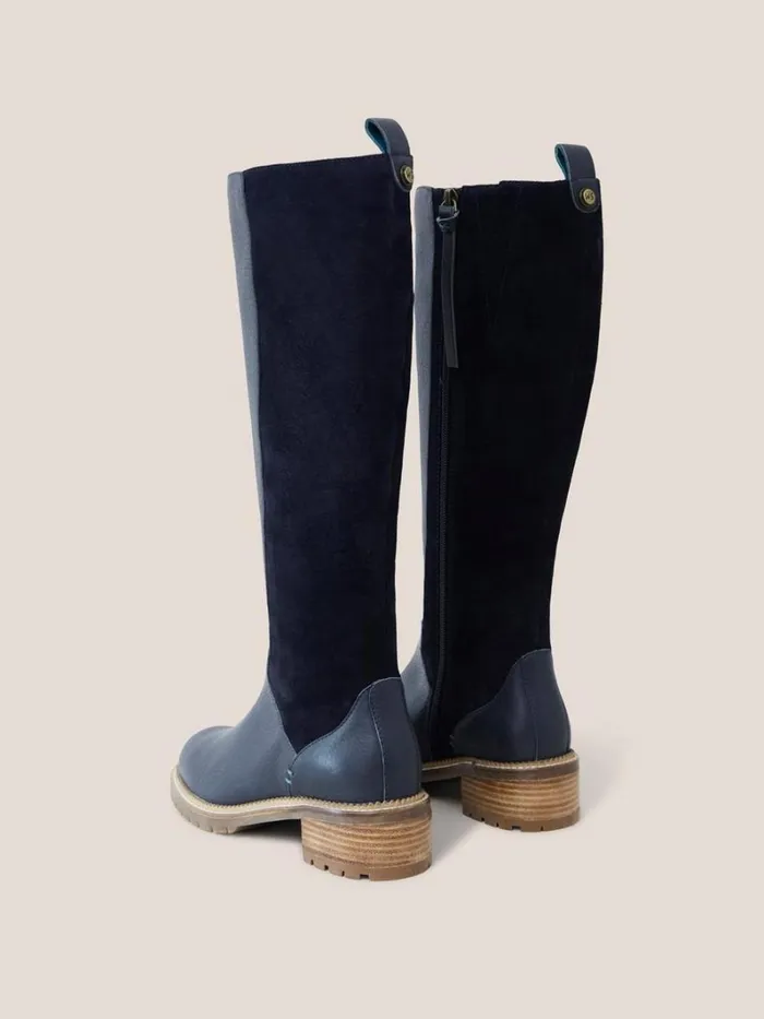 White Stuff BOOTS Leather Serena Knee High Boot Dark Navy 8211 Women White Stuff BOOTS Leather Serena Knee High Boot Dark Navy 8211 Women