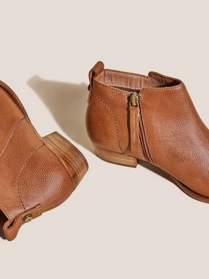 White Stuff BOOTS Willow Leather Ankle Boots Mid Tan 8211 Women White Stuff BOOTS Willow Leather Ankle Boots Mid Tan 8211 Women
