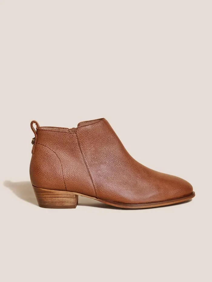 White Stuff BOOTS Willow Leather Ankle Boots Mid Tan 8211 Women White Stuff BOOTS Willow Leather Ankle Boots Mid Tan 8211 Women