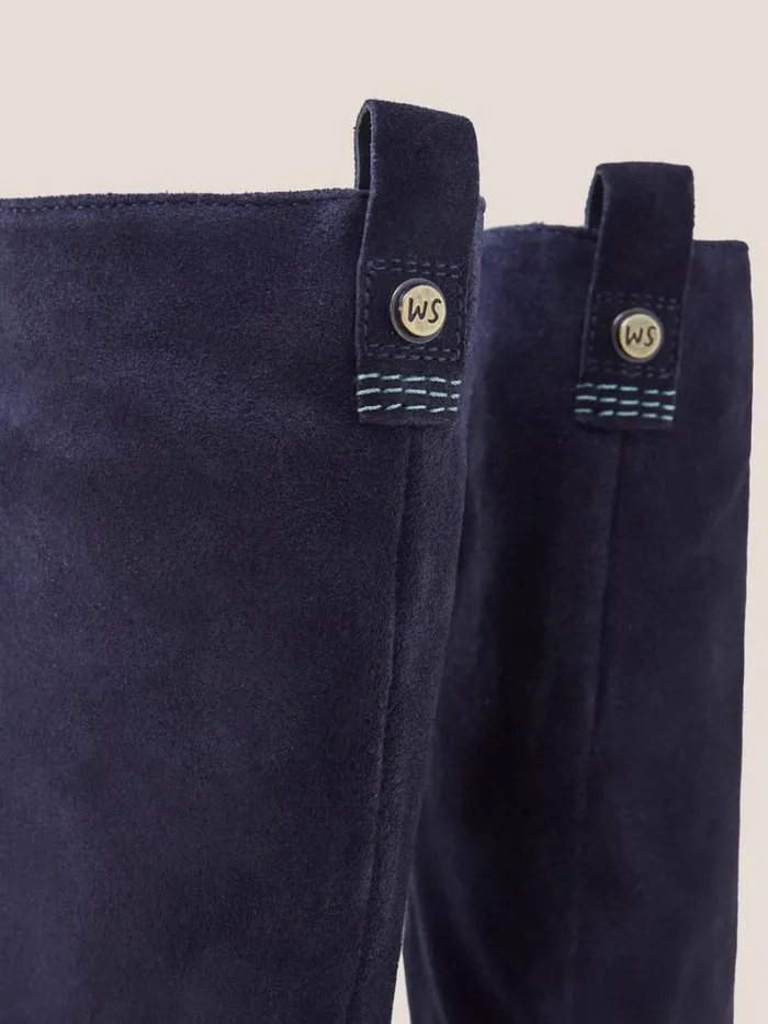 White Stuff BOOTS Willow Suede Knee High Boot Dark Navy 8211 Women White Stuff BOOTS Willow Suede Knee High Boot Dark Navy 8211 Women