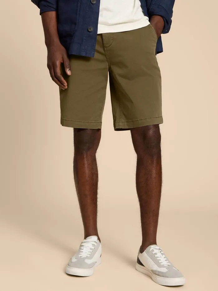 White Stuff CHINOS Sutton Organic Chino Short Dark Green 8211 Men White Stuff CHINOS Sutton Organic Chino Short Dark Green 8211 Men