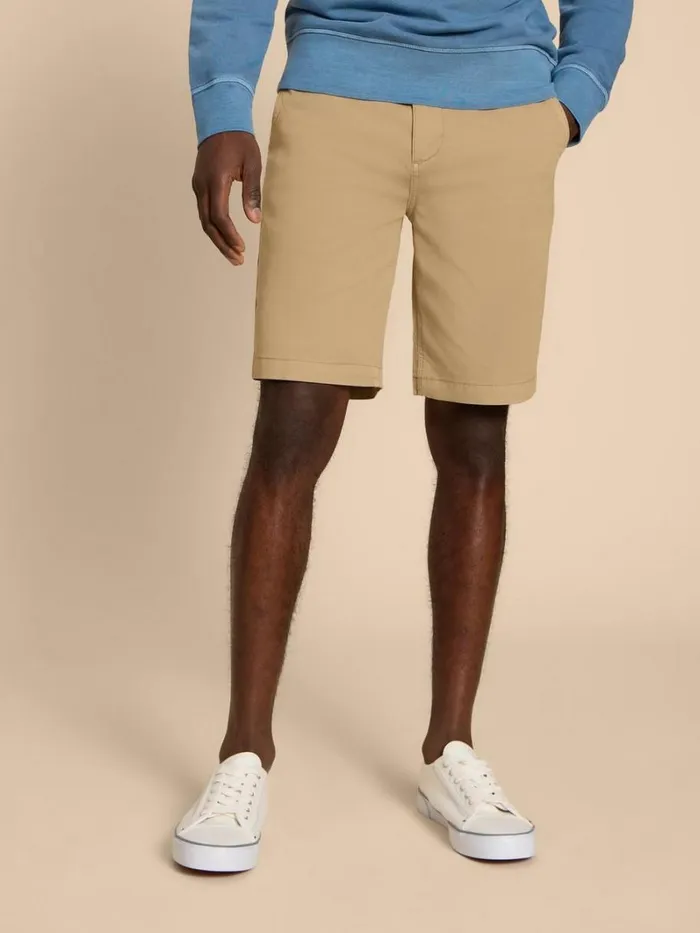 White Stuff CHINOS Sutton Organic Chino Short Light Natural 8211 Men White Stuff CHINOS Sutton Organic Chino Short Light Natural 8211 Men