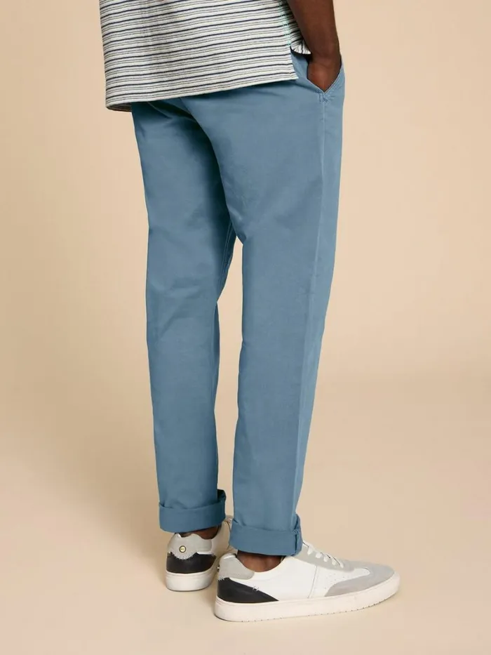 White Stuff CHINOS Sutton Organic Chino Trouser Mid Blue 8211 Men White Stuff CHINOS Sutton Organic Chino Trouser Mid Blue 8211 Men