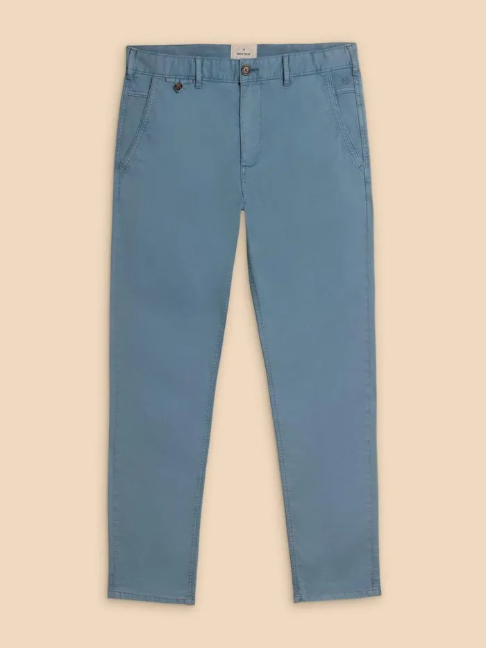 White Stuff CHINOS Sutton Organic Chino Trouser Mid Blue 8211 Men White Stuff CHINOS Sutton Organic Chino Trouser Mid Blue 8211 Men