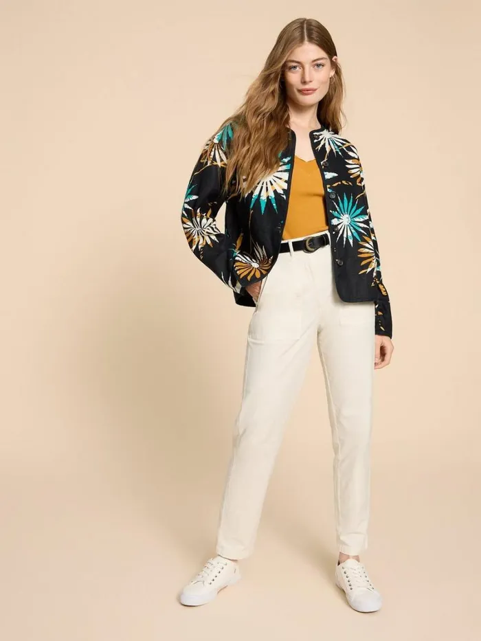 White Stuff COATS and JACKETS Adele Reversible Linen Jacket Black Print 8211 Women White Stuff COATS and JACKETS Adele Reversible Linen Jacket Black Print 8211 Women