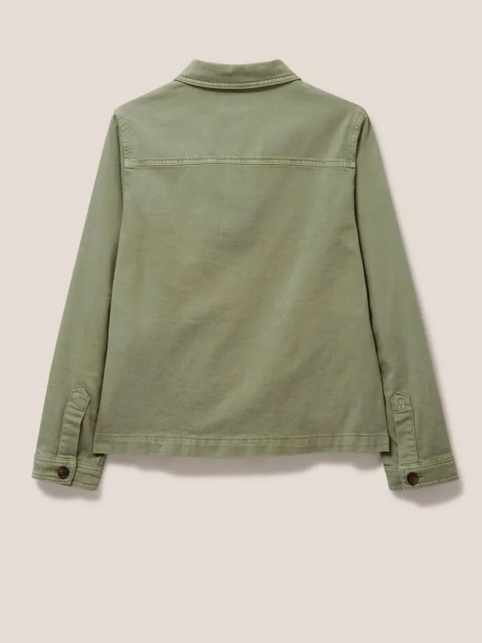 White Stuff COATS and JACKETS Carrie Regular Fit Denim Jacket Mid Green 8211 Women White Stuff COATS and JACKETS Carrie Regular Fit Denim Jacket Mid Green 8211 Women