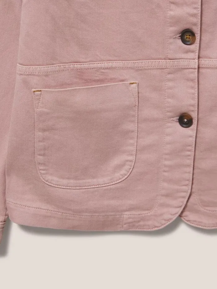 White Stuff COATS and JACKETS Carrie Regular Fit Denim Jacket Mid Pink 8211 Women White Stuff COATS and JACKETS Carrie Regular Fit Denim Jacket Mid Pink 8211 Women