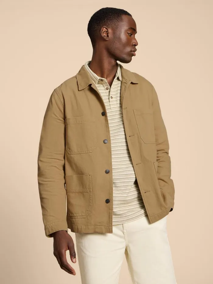 White Stuff COATS and JACKETS Clayton Workwear Jacket Light Natural 8211 Men White Stuff COATS and JACKETS Clayton Workwear Jacket Light Natural 8211 Men