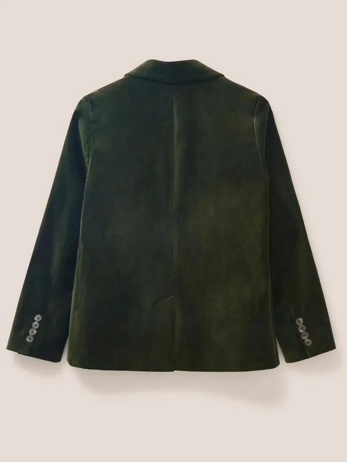 White Stuff COATS and JACKETS Evelyn Velvet Blazer Dark Green 8211 Women White Stuff COATS and JACKETS Evelyn Velvet Blazer Dark Green 8211 Women