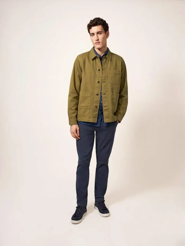 White Stuff COATS and JACKETS Fabien Chore Jacket Deep Green 8211 Men