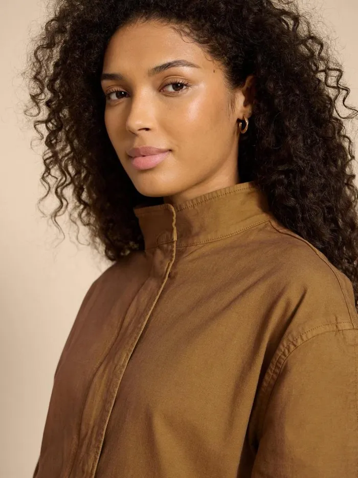 White Stuff COATS and JACKETS Harriet Cotton Jacket Khaki Green 8211 Women White Stuff COATS and JACKETS Harriet Cotton Jacket Khaki Green 8211 Women
