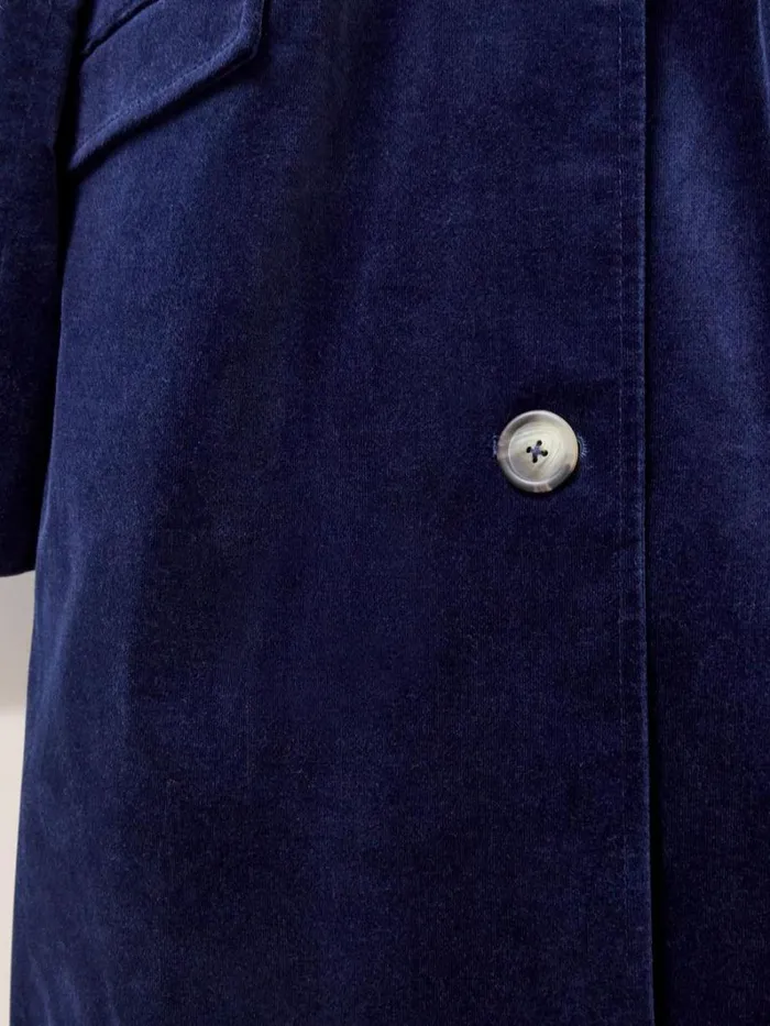 White Stuff COATS and JACKETS Karla Smart Velvet Coat Dark Navy 8211 Women White Stuff COATS and JACKETS Karla Smart Velvet Coat Dark Navy 8211 Women