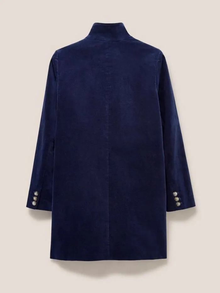 White Stuff COATS and JACKETS Karla Smart Velvet Coat Dark Navy 8211 Women White Stuff COATS and JACKETS Karla Smart Velvet Coat Dark Navy 8211 Women