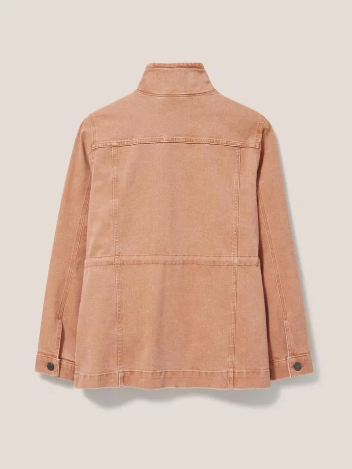 White Stuff COATS and JACKETS Leighton Clay Dye Denim Jacket Mid Coral 8211 Women White Stuff COATS and JACKETS Leighton Clay Dye Denim Jacket Mid Coral 8211 Women