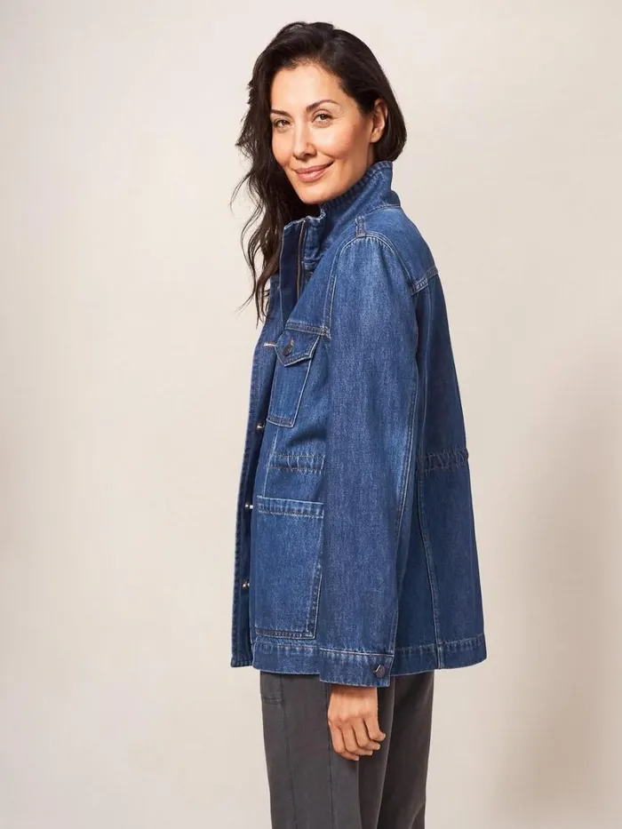 White Stuff COATS and JACKETS Leighton Denim Jacket Dk Denim 8211 Women White Stuff COATS and JACKETS Leighton Denim Jacket Dk Denim 8211 Women