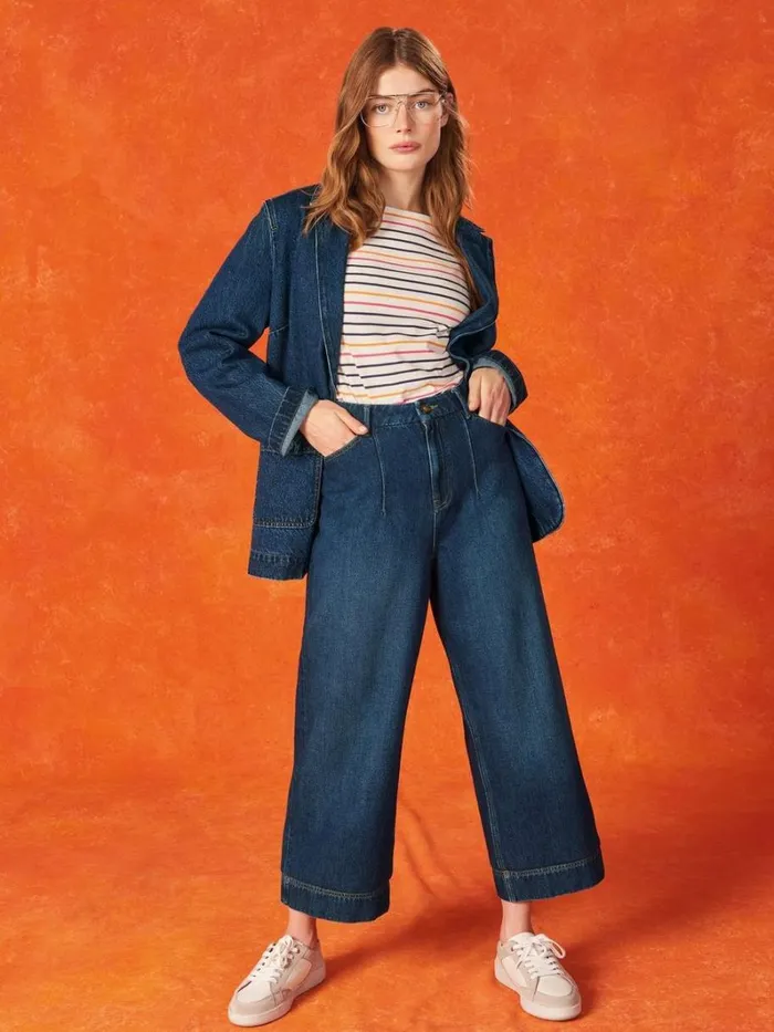 White Stuff COATS and JACKETS Loren Denim Blazer Dk Denim 8211 Women White Stuff COATS and JACKETS Loren Denim Blazer Dk Denim 8211 Women