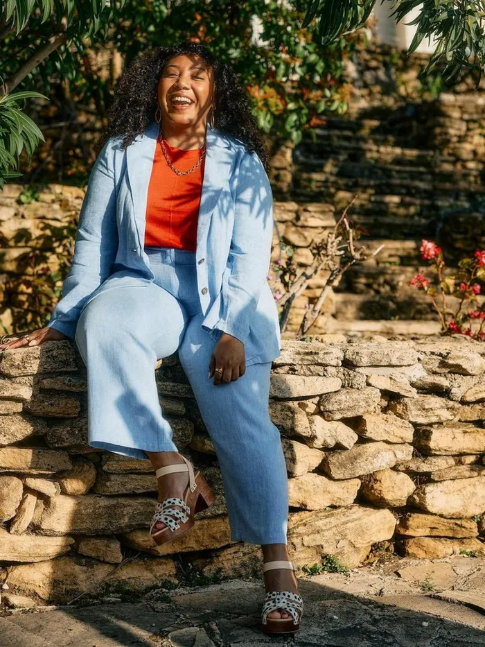 White Stuff COATS and JACKETS Loren Linen Blend Blazer Chambray Blue 8211 Women White Stuff COATS and JACKETS Loren Linen Blend Blazer Chambray Blue 8211 Women