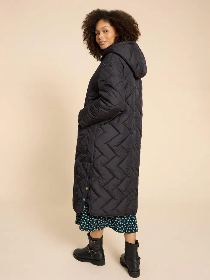 White Stuff COATS and JACKETS Sloane Padded Coat Pure Black 8211 Women White Stuff COATS and JACKETS Sloane Padded Coat Pure Black 8211 Women