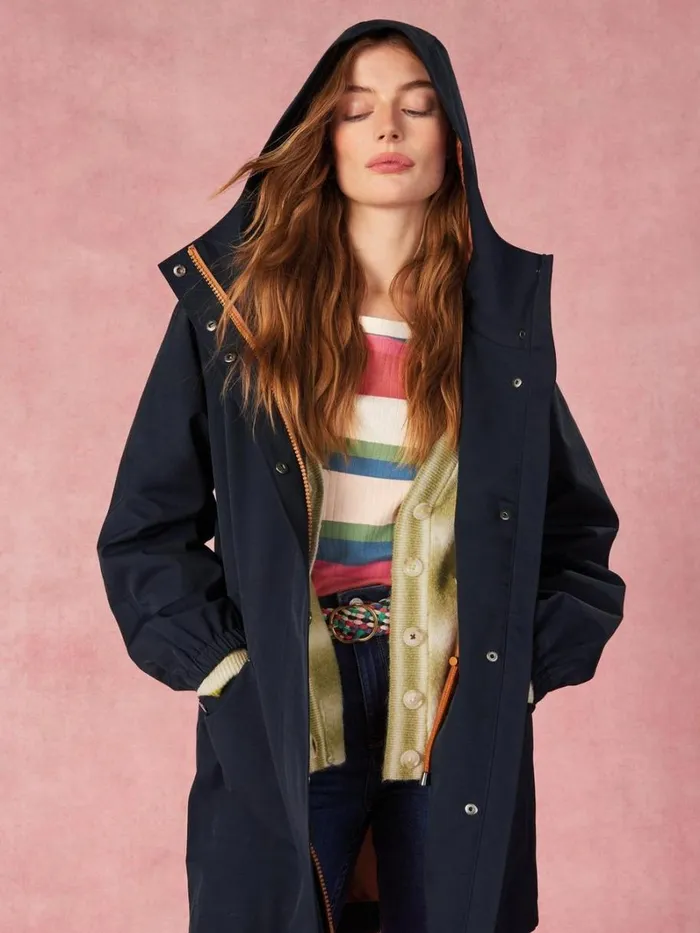White Stuff COATS and JACKETS Zoe Waterproof Coat Dark Navy 8211 Women White Stuff COATS and JACKETS Zoe Waterproof Coat Dark Navy 8211 Women