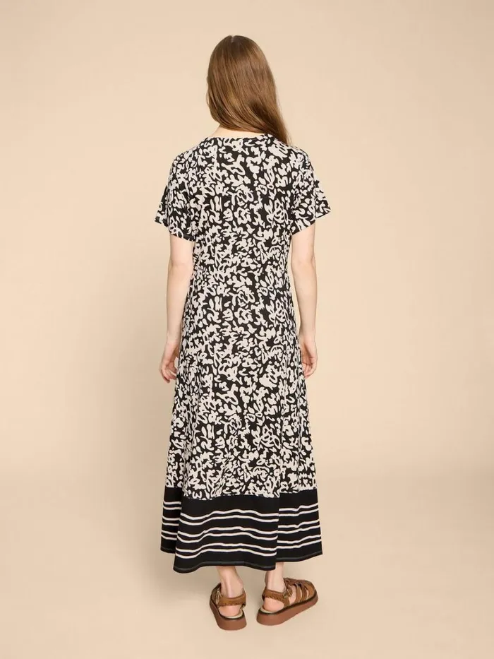 White Stuff DRESSES Amelia Jersey Dress Black Print 8211 Women White Stuff DRESSES Amelia Jersey Dress Black Print 8211 Women