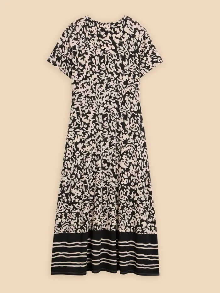 White Stuff DRESSES Amelia Jersey Dress Black Print 8211 Women White Stuff DRESSES Amelia Jersey Dress Black Print 8211 Women