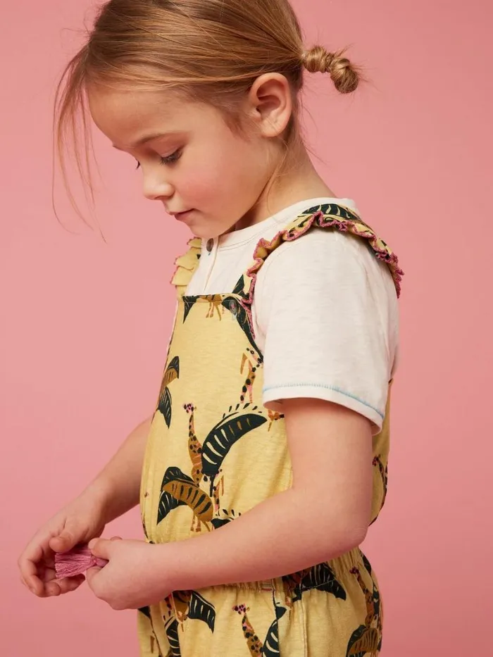 White Stuff DRESSES and SKIRTS Ava Printed Playsuit Yellow Multi 8211 Kids