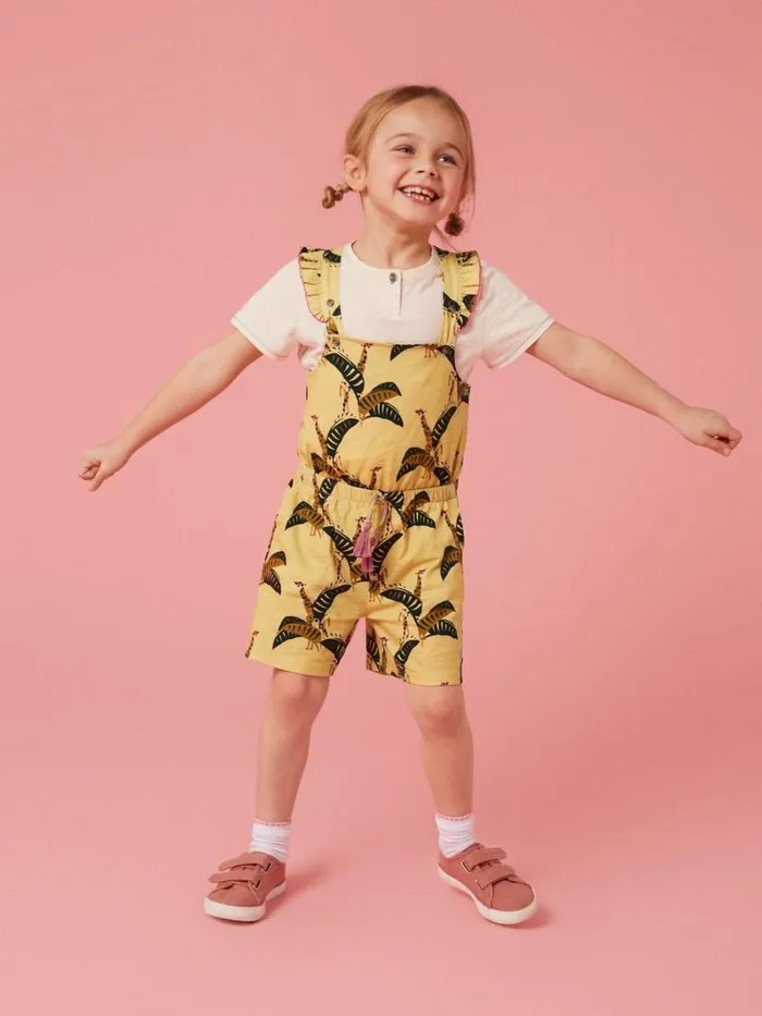 White Stuff DRESSES and SKIRTS Ava Printed Playsuit Yellow Multi 8211 Kids White Stuff DRESSES and SKIRTS Ava Printed Playsuit Yellow Multi 8211 Kids