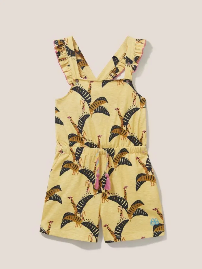 White Stuff DRESSES and SKIRTS Ava Printed Playsuit Yellow Multi 8211 Kids White Stuff DRESSES and SKIRTS Ava Printed Playsuit Yellow Multi 8211 Kids