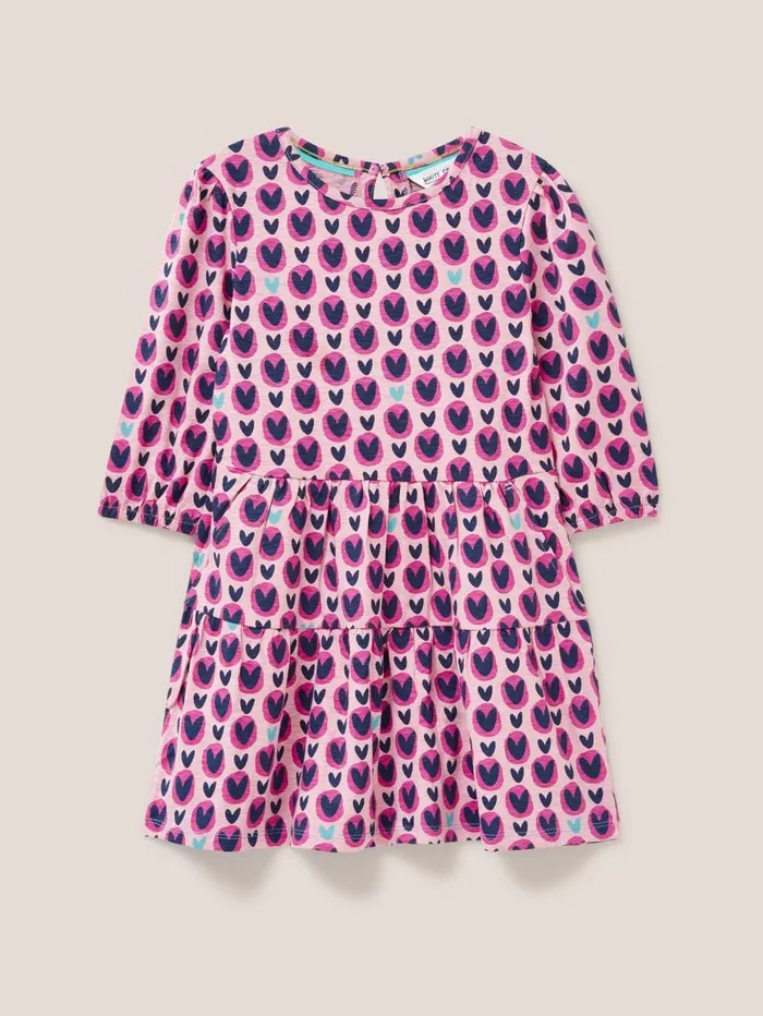White Stuff DRESSES and SKIRTS Heart Printed Jersey Dress Pink Print 8211 Kids White Stuff DRESSES and SKIRTS Heart Printed Jersey Dress Pink Print 8211 Kids