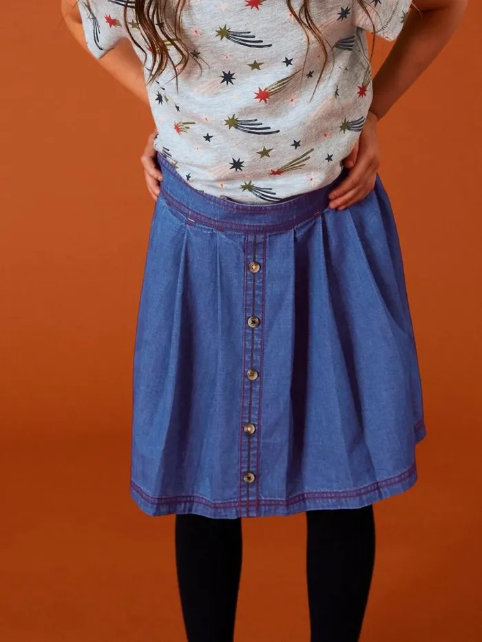 White Stuff DRESSES and SKIRTS Nora Denim Skirt Mid Denim 8211 Kids