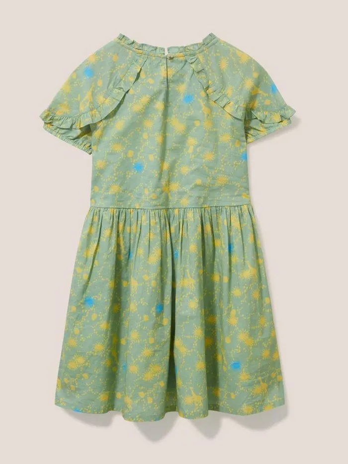 White Stuff DRESSES and SKIRTS Printed Woven Dress Green Multi 8211 Kids White Stuff DRESSES and SKIRTS Printed Woven Dress Green Multi 8211 Kids