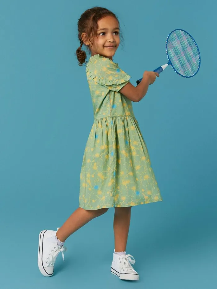 White Stuff DRESSES and SKIRTS Printed Woven Dress Green Multi 8211 Kids White Stuff DRESSES and SKIRTS Printed Woven Dress Green Multi 8211 Kids