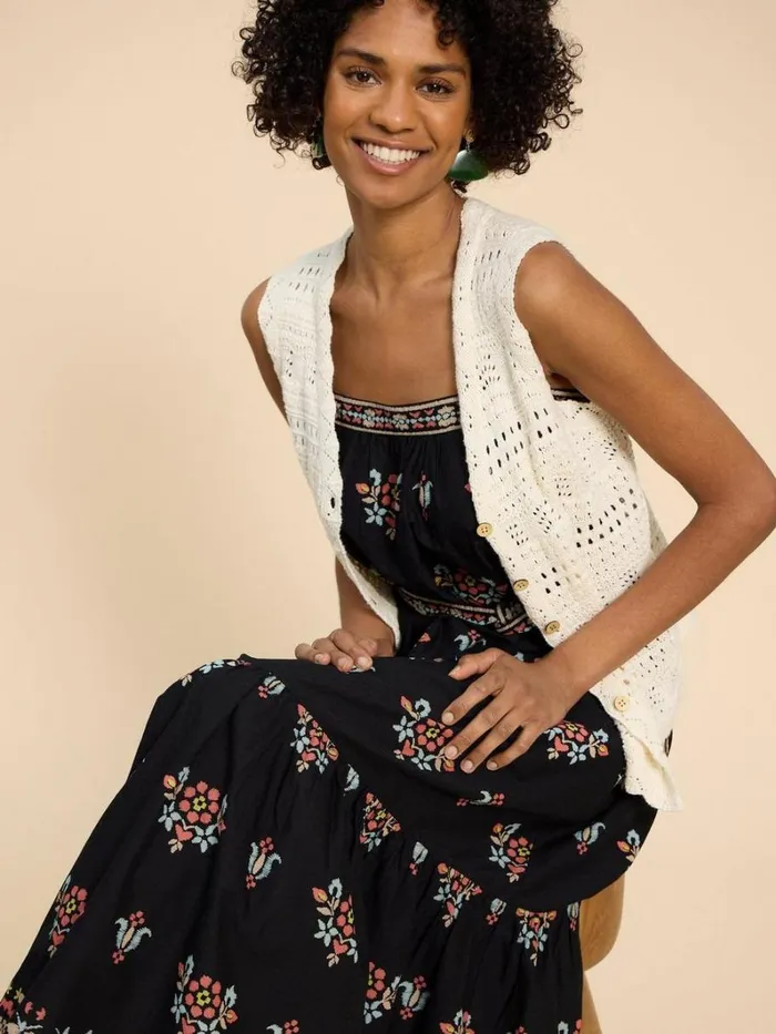 White Stuff DRESSES Fiona Maxi Dress Black Print 8211 Women