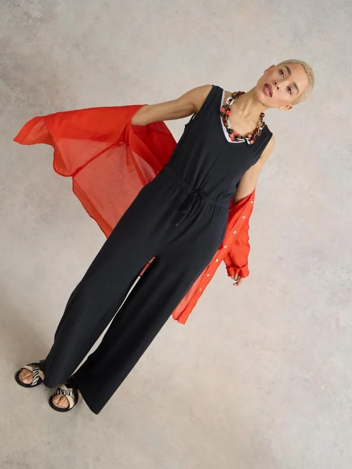 White Stuff DRESSES Jasmine Jersey Jumpsuit Charcoal Grey 8211 Women White Stuff DRESSES Jasmine Jersey Jumpsuit Charcoal Grey 8211 Women