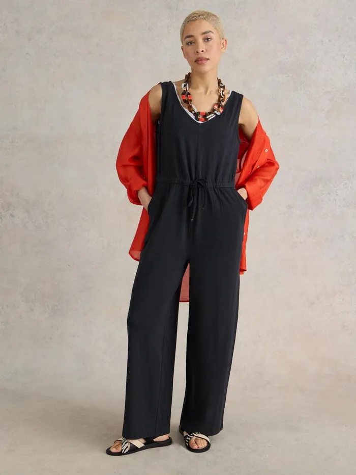 White Stuff DRESSES Jasmine Jersey Jumpsuit Charcoal Grey 8211 Women White Stuff DRESSES Jasmine Jersey Jumpsuit Charcoal Grey 8211 Women