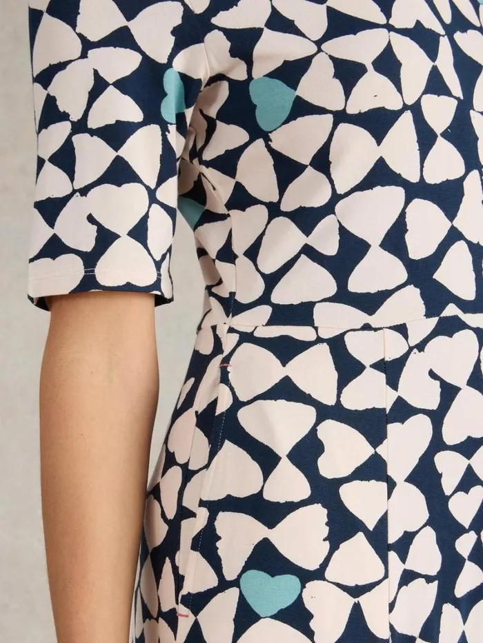 White Stuff DRESSES Madeline Midi Jersey Dress Navy Print 8211 Women White Stuff DRESSES Madeline Midi Jersey Dress Navy Print 8211 Women
