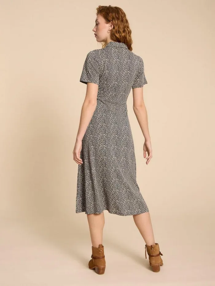 White Stuff DRESSES Rua Jersey Print Midi Dress Black Print 8211 Women White Stuff DRESSES Rua Jersey Print Midi Dress Black Print 8211 Women